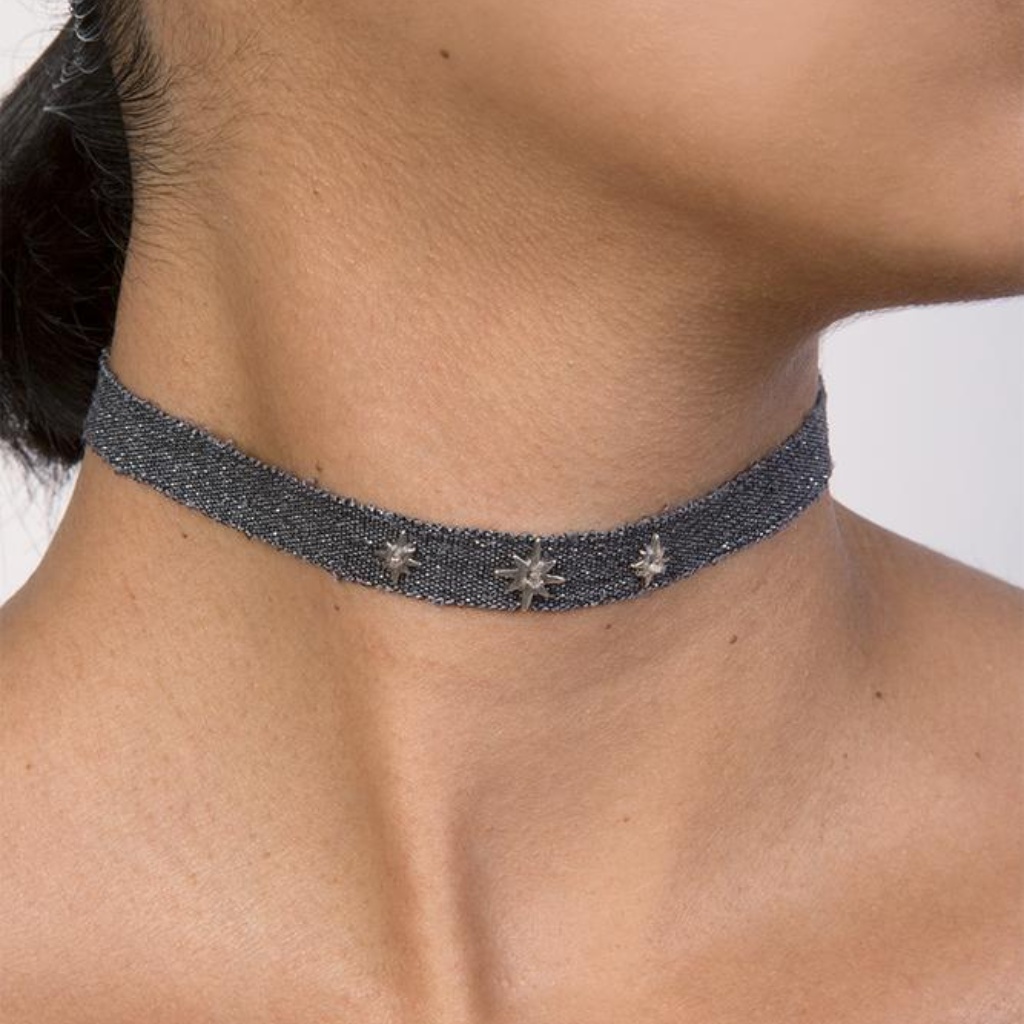 New Authentic Chan Luu Charcoal Mokuba Star Adjust 45$